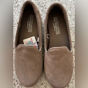 Skechers Suede Slip-Ons